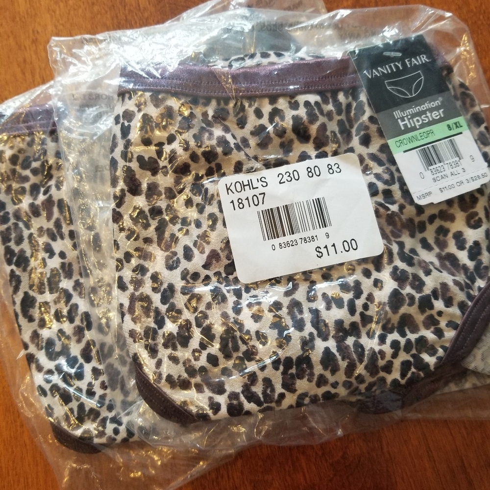 Vanity Fair Leopard Print Hipster Panties
